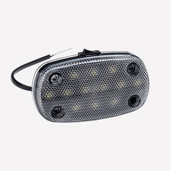 Tecniq Facemount 12 Led Brt White 4.5 X 2.5 Dome Lght TQ E18WCS0-1 - main